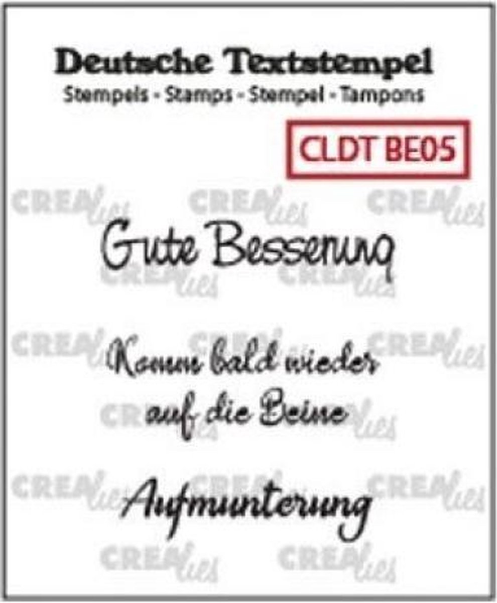 Crealies • Deutsche Text & So stempel Besserung 05 - 1 stuk