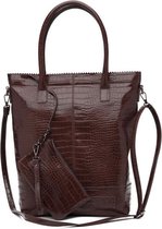 Zebra Trends Schoudertas Natural Bag Kartel rits - bruin