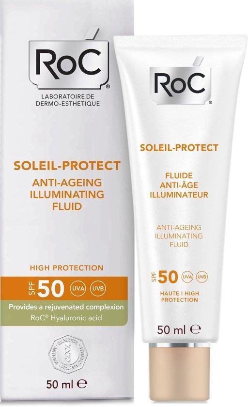 RoC SOLEIL PROTECT Illuminating face fluid SPF50 - 50ml | bol.com
