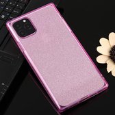 Voor iPhone 11 Pro Max Glitter Powder TPU beschermhoes (roze)