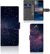 Portefeuille Sony Xperia 10 Etuis Portefeuille Compatible avec Cuir Flip Cover Fermeture magnétique pour Étoiles