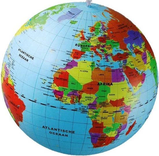 Carly Toys Maxi Globe - Opblaasbare Wereldbol - 50 - bol.com