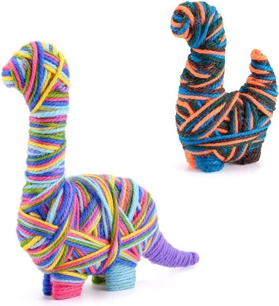 Toyrific Knutselset Yarn Animals Dinosaurus Junior 25-delig