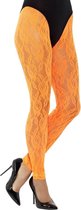 Legging Neon Oranje Kant