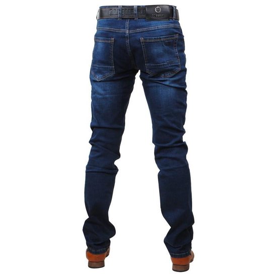 token favoriete Maak los Cobbelti - Heren Jeans met gratis Riem - White Wash - Slim Fit - Stretch -  Lengte 36 -... | bol.com