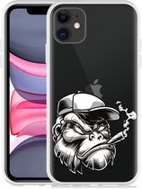 Geschikt voor Apple iPhone 11 Hoesje Gorilla Head - Designed by Cazy