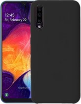 Samsung Galaxy A50 Hoesje Siliconen Hoes Back Cover Case - Zwart