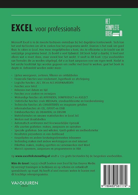 Het complete boek - Het complete boek Excel voor professionals, 4e editie