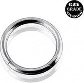 Wenkbrauw piercing clicker ring 1.6 mm / 8 mm