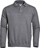 Santino Robin Polo Sweater lange mouw - Donkergrijs - XXL