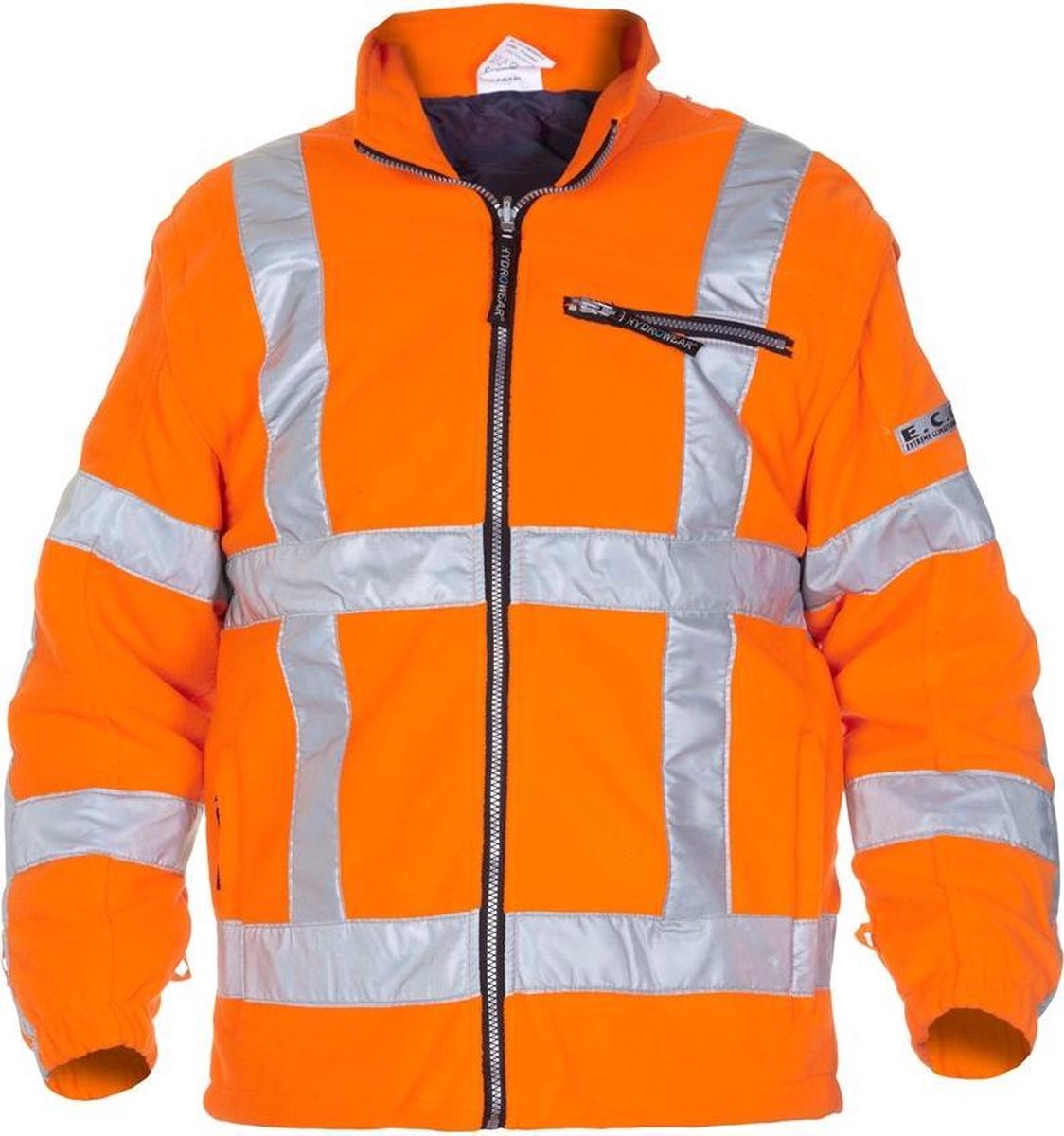 Hydrowear Fleecejas Fluor Oranje Mt L