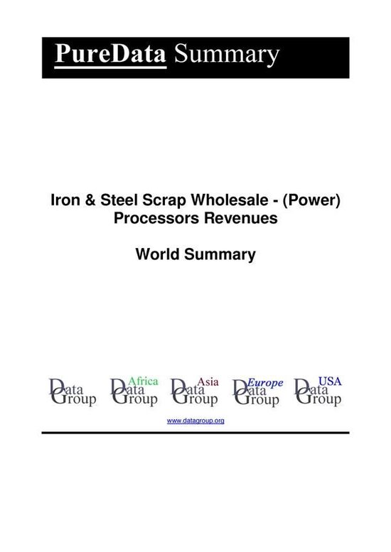PureData World Summary 1672 - Iron & Steel Scrap Wholesale - ... - cover