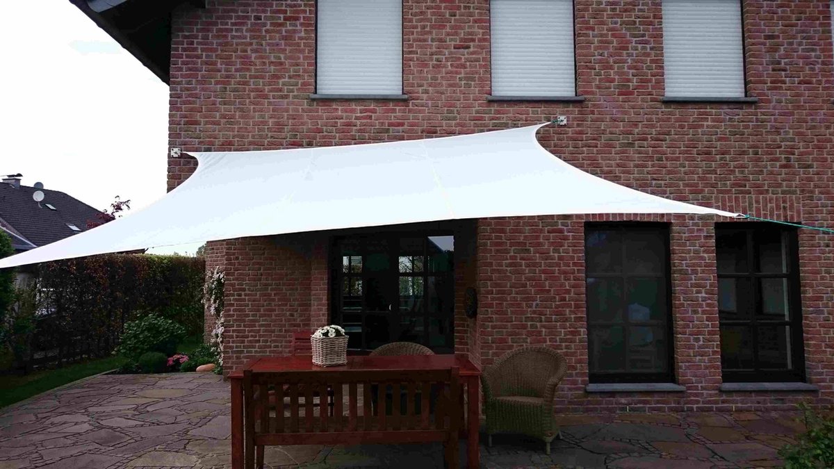 Nesling Dreamsail voile d'ombrage triangulaire, 400x400x400cm, Crème