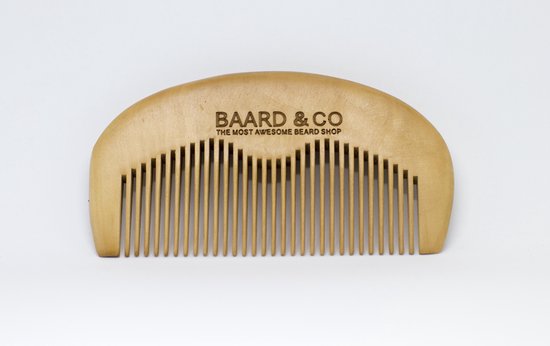 Perzikhouten baardkam van Baard & Co