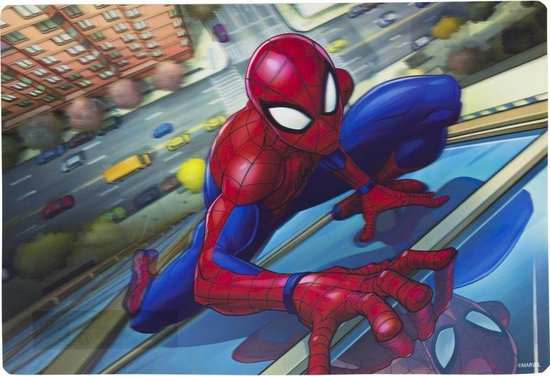 3D placemat Marvel Spiderman 42 x 28 cm - Onderleggers voor  kinderen/jongens 