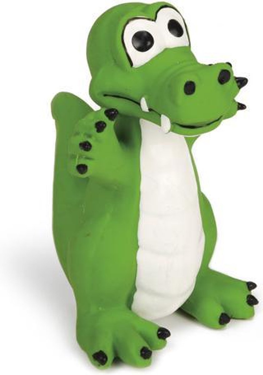 Meritosh Crocodile Jouet pour chien Squeak Jouets Squeak Caoutchouc naturel