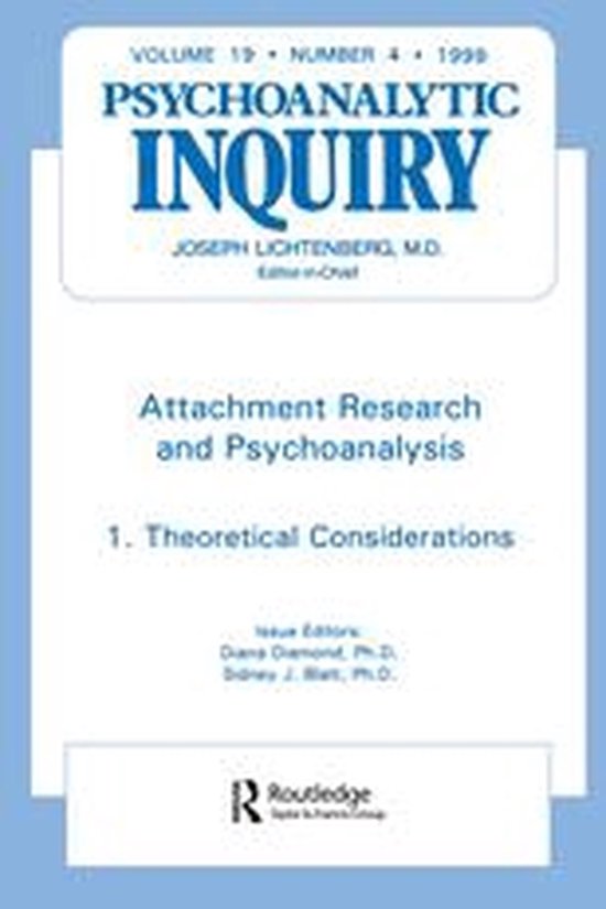 Attachment Research and Psychoanalysis - cover