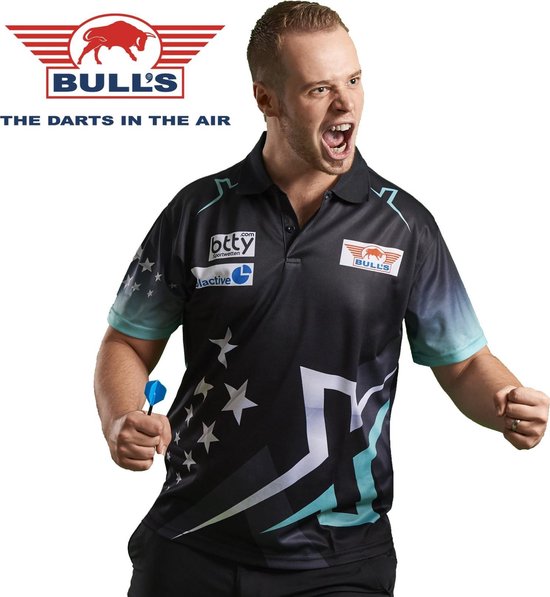 Bull's Max Hopp Matchshirt 2017-2018 - Dart Shirt - XS