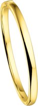 The Jewelry Collection Bracelet Charnière Tube Plat 5 X 60 mm - Or jaune