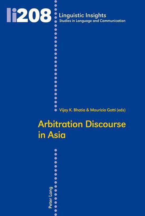 Linguistic Insights 208 - Arbitration Discourse in Asia - cover
