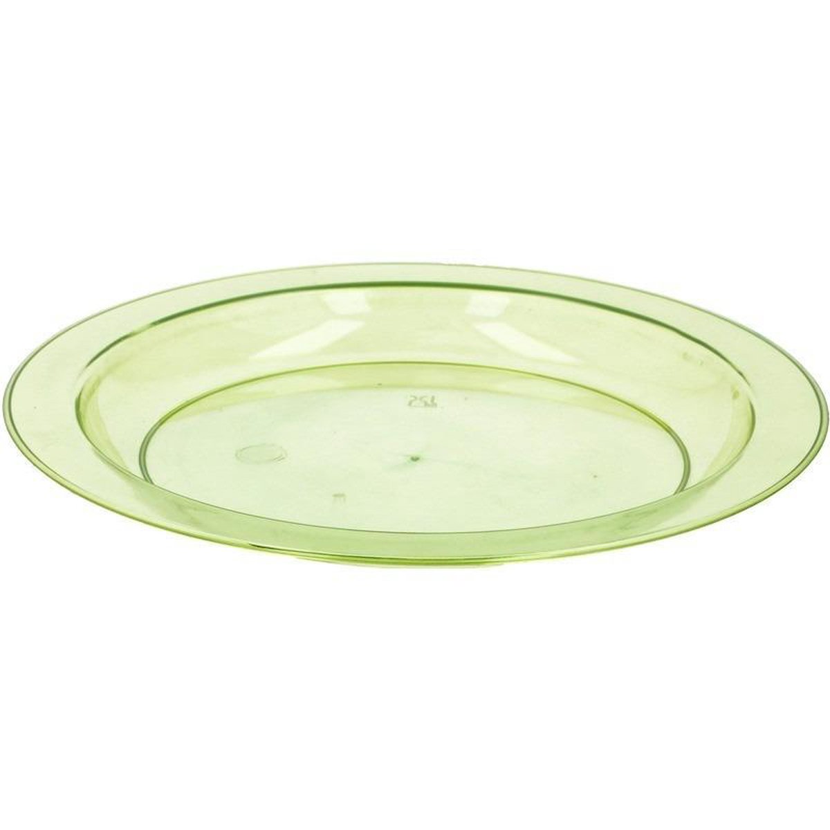 MATANA 20 Elegante Doorzichtige Plastic Borden (26cm), Feestbordjes voor Bruiloften, Verjaardagen, Dopen, Kerstmis & Feesten - Stevig en Herbruikbaar