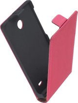 Lelycase Lederen Roze Flip Case Cover Hoesje Nokia X