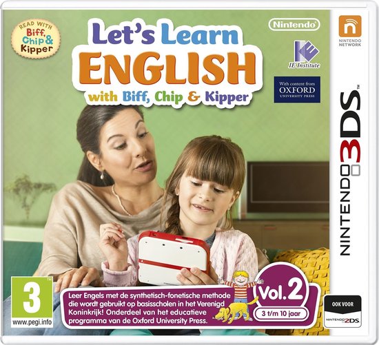 Nintendo Let’s Learn English with Biff, Chip & Kipper video-game Nintendo 3DS Basis Nederlands, Engels, Spaans, Frans, Italiaans, Portugees