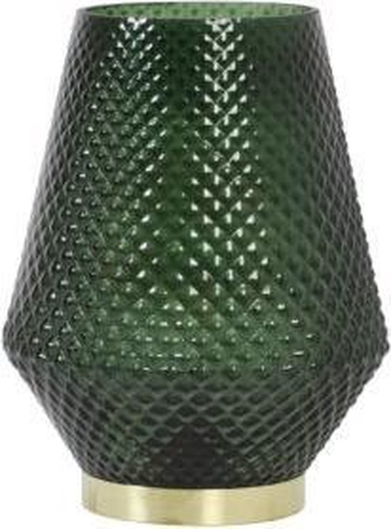 Ontdekking porselein hoofdkussen Light & Living Tafellamp LED Ø21x26 cm TOVI glas donker groen | bol.com