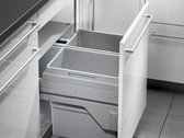 Hailo Euro-Cargo-S Inbouw Prullenbak - 2X30 Liter