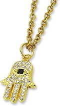Amanto Ketting Evy Gold - 316L Staal - Fatima - 17x11mm - 45cm