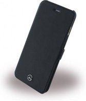Mercedes-Benz Leather Wallet Book Case - Geschikt voor Apple iPhone 6/6S Plus (5.5") - Zwart