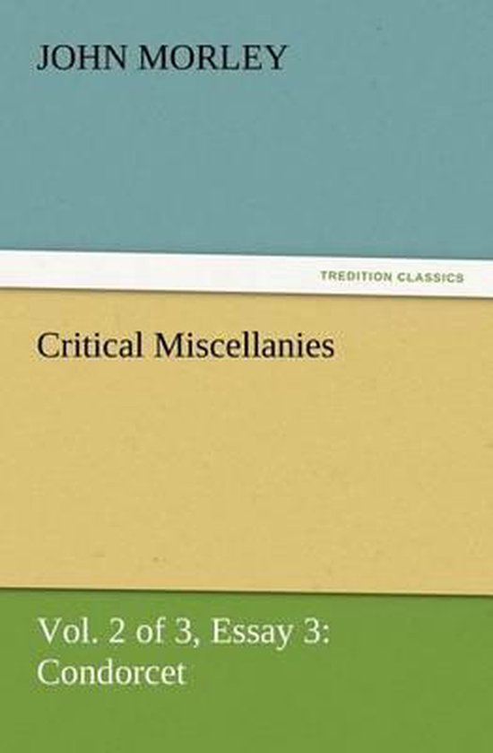 Critical Miscellanies (Vol. 2 of 3) Essay 3