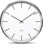 Huygens - One Index 45cm - RVS - Wandklok - Stil - Quartz uurwerk