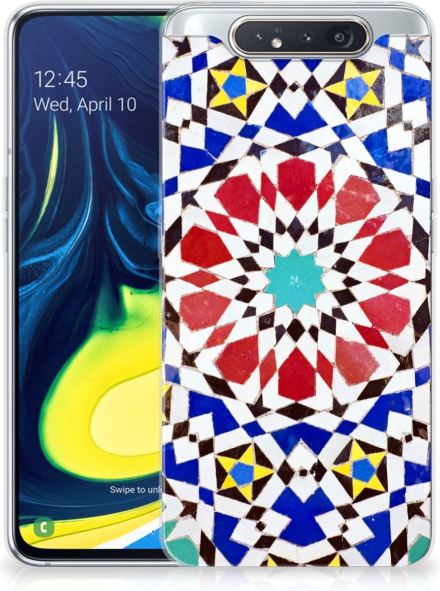 Samsung Galaxy A80 TPU Siliconen Hoesje Mozaïek