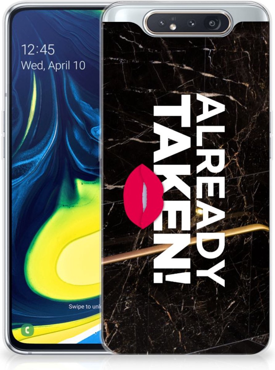 Samsung Galaxy A80 Siliconen hoesje met naam Already Taken Black