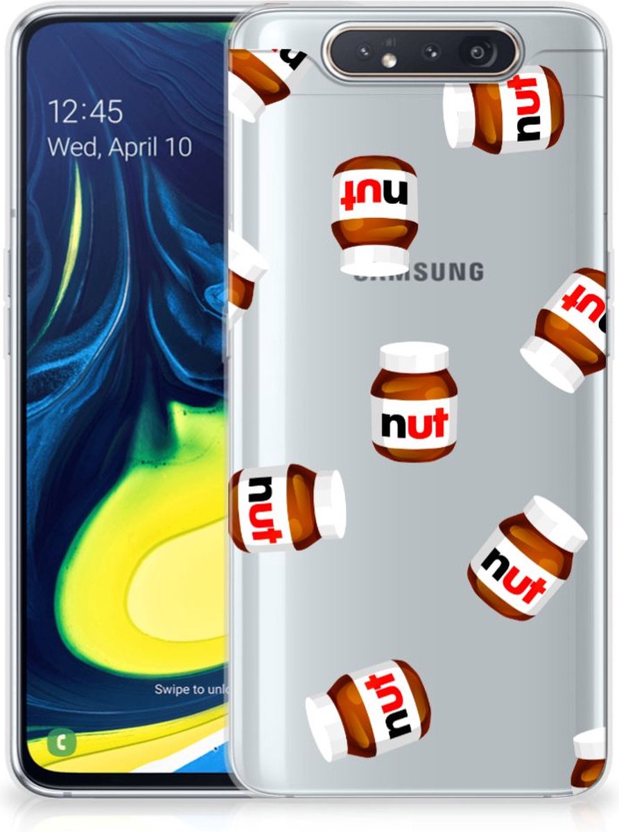 Back Cover voor Samsung Galaxy A80 Siliconen Case Nut Jar