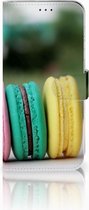 Coque Téléphone Samsung Galaxy A50 PU Premium Housse pour Macarons