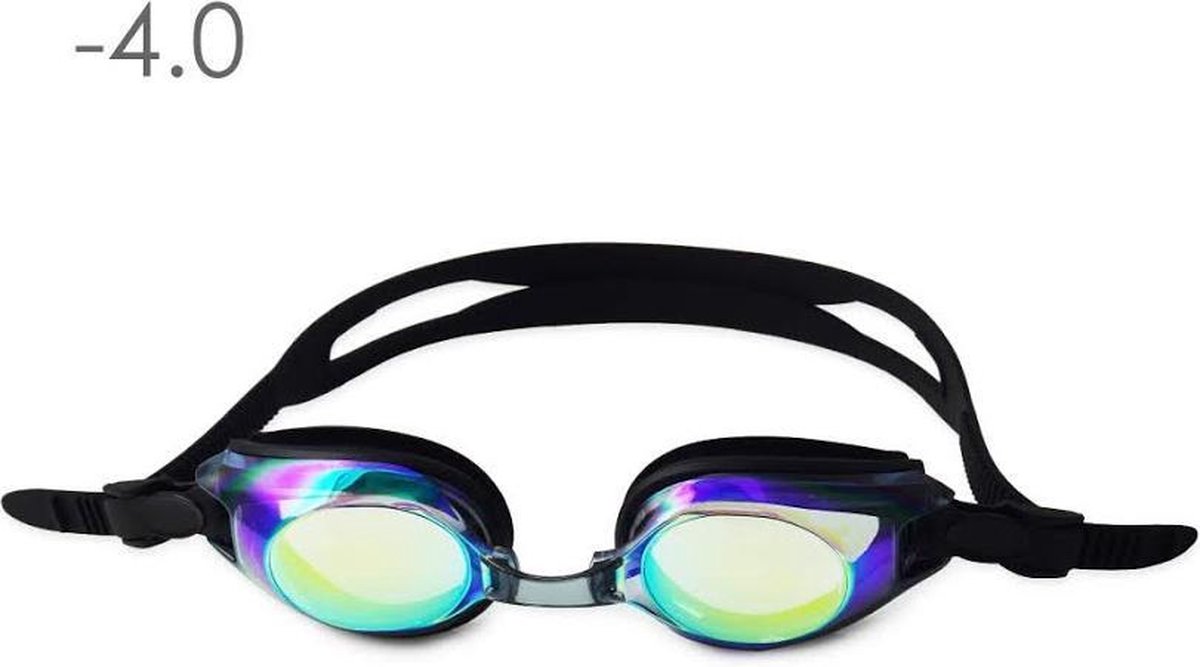 Zwembril op sterkte -4.0 (mirror)