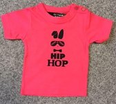 Baby shirt met opdruk '' HIP HOP '' fuchsia maat 68