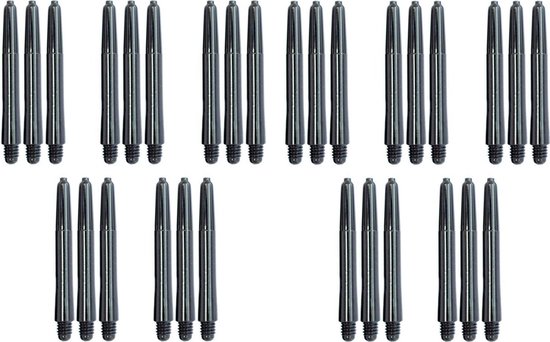 Foto: Darts set zwarte dart shafts 10 sets 30 stuks inbetween darts shafts cadeau