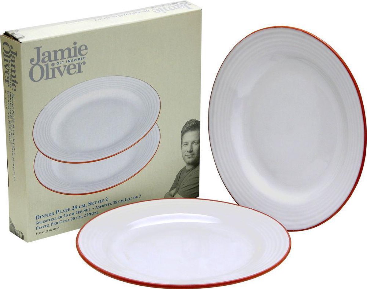 Bewusteloos Harmonisch Weggooien Jamie Oliver Dinerbord - Ø 28 cm - Wit - 2 Stuks | Speiseteller | Dinner  Plate | Bord | bol.com