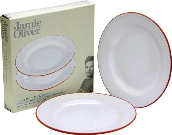 militie analoog druk Jamie Oliver Dinerbord - Ø 28 cm - Wit - 2 Stuks | Speiseteller | Dinner  Plate | Bord | bol.com