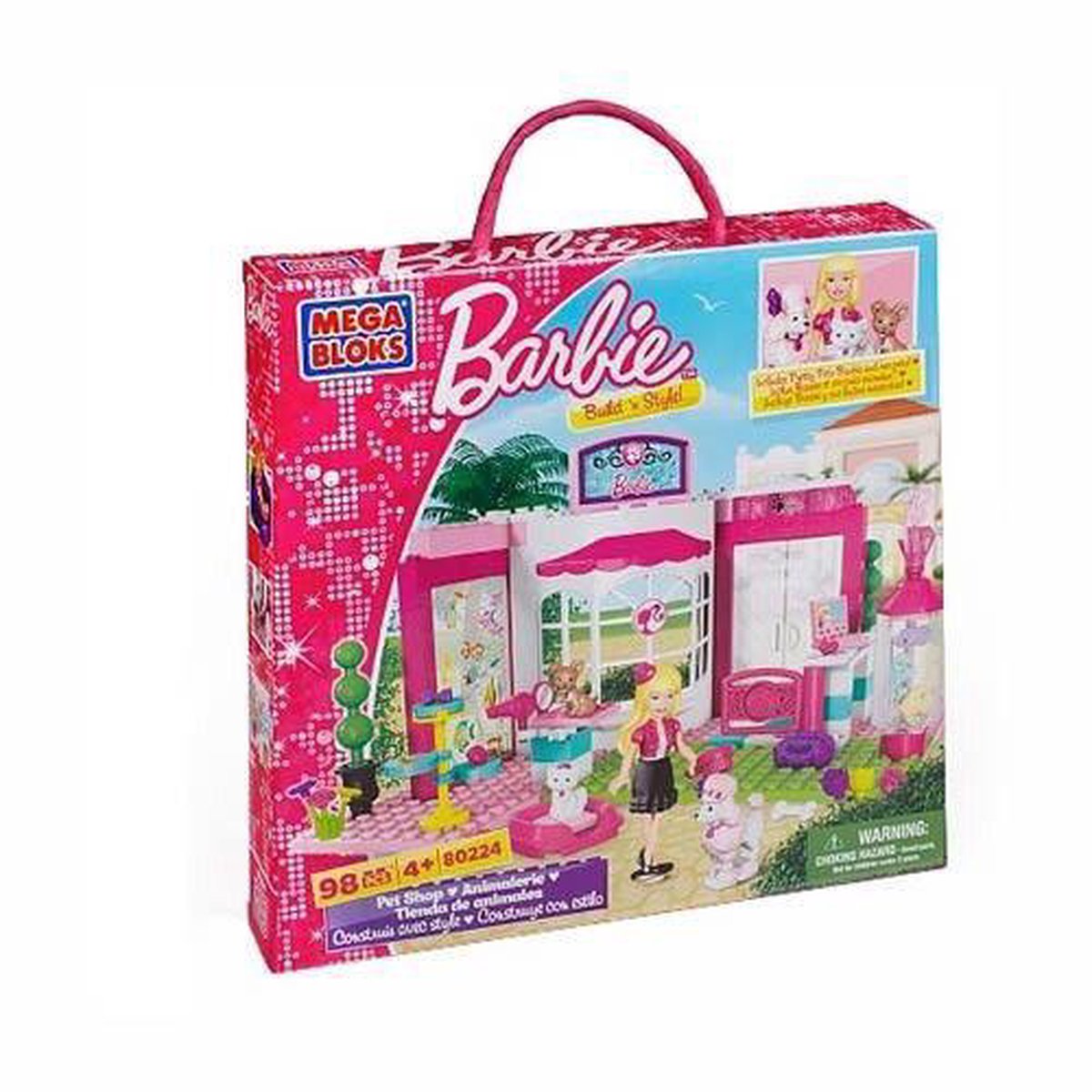 niet voldoende Maladroit Vergelijkbaar Mega Bloks Barbie Dierenwinkel | bol.com