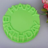 Joyeux anniversaire - Moule à gâteau d'anniversaire - 8 à 10 personnes - flexible et facile.