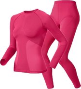 Odlo Evolution set - Sportshirt/ broek - Dames - Rose - Maat L