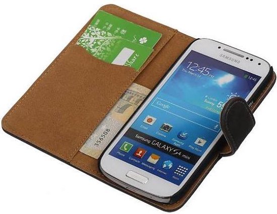 Zeestraat pijpleiding straf Mobieletelefoonhoesje - Samsung Galaxy S4 Mini Cover Hout Bookstyle Grijs |  bol.com