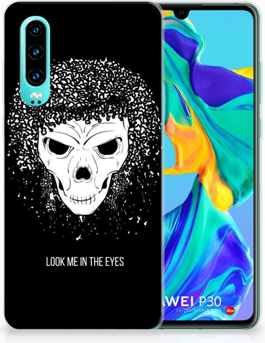 TPU Hoesje voor Silicone Back Case Huawei P30 Skull Hair