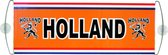 Oranje Banner met zuignappen en hendels - Opdruk Holland en Leeuw