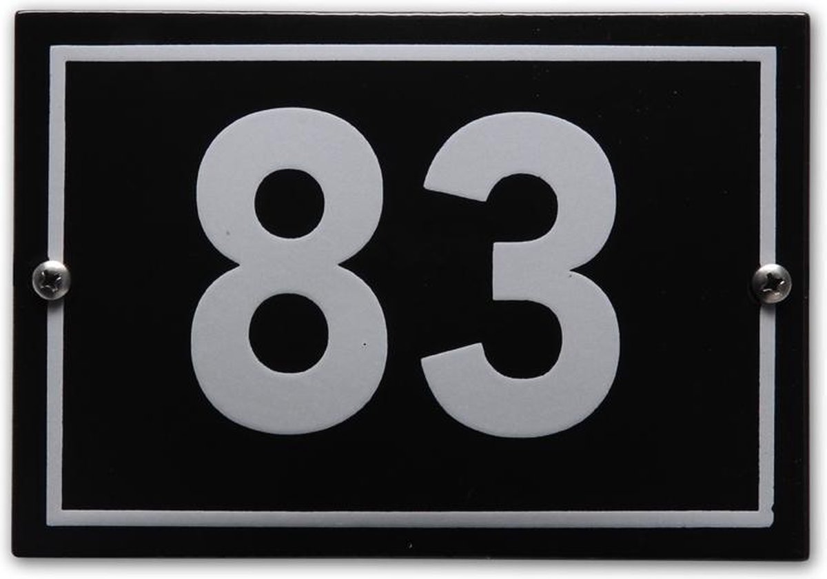 Huisnummer model Phil nr. 83
