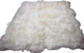 Donja HD -IJslands schapenvacht vloerkleed tapijt natuurwit langharig  140/200cm